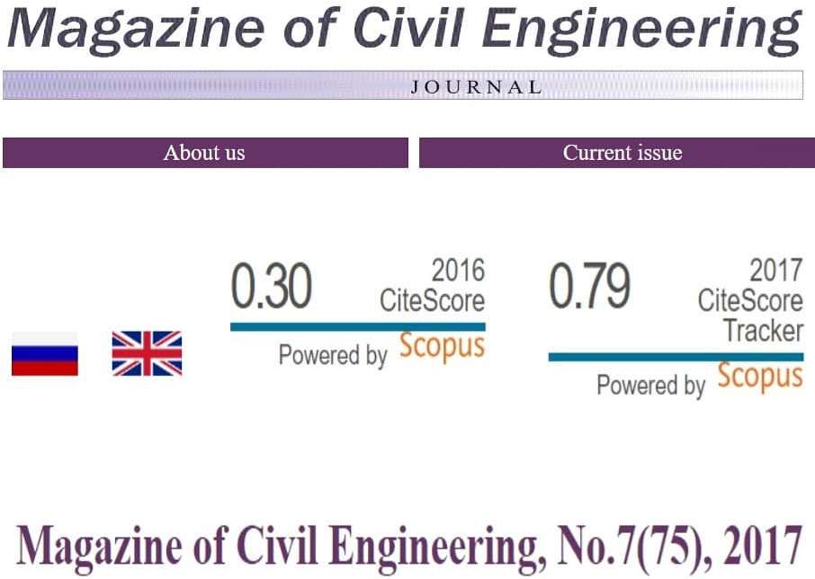 Индексация в Scopus «Инженерно-строительного журнала»