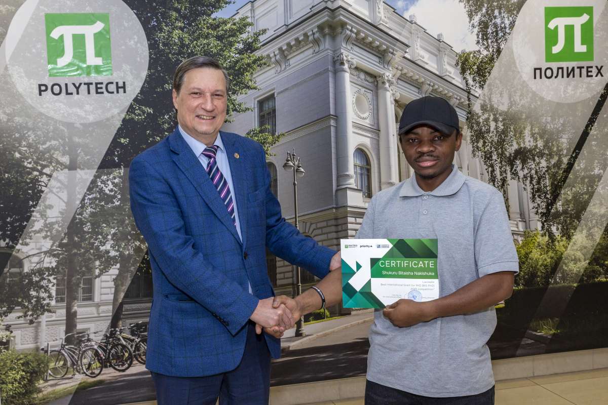 Аспирант ИСИ одержал победу в конкурсе для иностранных аспирантов СПбПУ