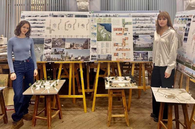 Студенты-архитекторы ИСИ спроектировали современную школу для Всеволожского района в рамках курсового проектирования 